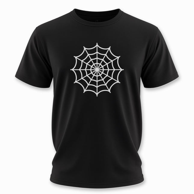 Gothic Spider Web T-Shirt | Spooky Unisex Graphic Tee | V1