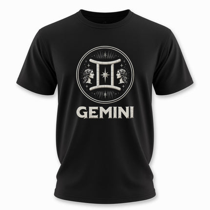 Gemini Zodiac Sign T-Shirt | Astrology Graphic and Text Unisex Tee | V10