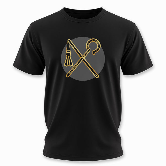 Egyptian Crook & Flail T-Shirt | Ancient Egypt Pharaoh Tee | V1
