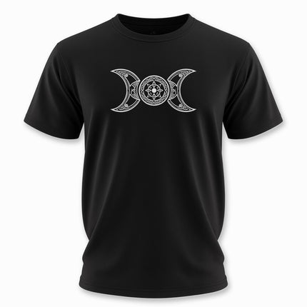 Celtic Triple Moon Goddess T-Shirt | Pagan Witchcraft Tee | V2