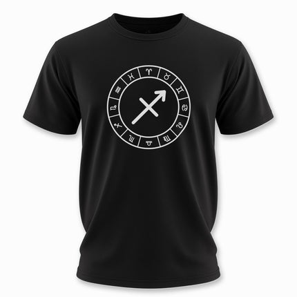 Sagittarius Astrology Sign T-Shirt | Zodiac Symbol Unisex Tee | V2