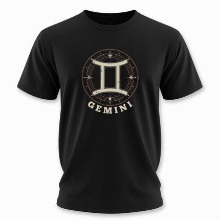 Gemini Zodiac Symbol T-Shirt | Astrology Sign Tee | V7