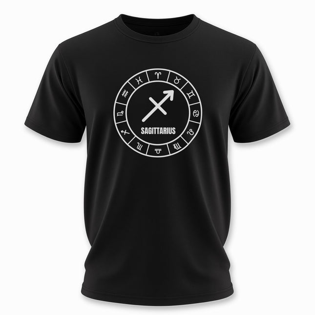 Sagittarius Zodiac Sign T-Shirt | Astrology Text and Graphic Tee | V1