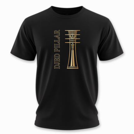 Djed Pillar Ancient Egyptian T-Shirt | Golden Egypt Tee | V6