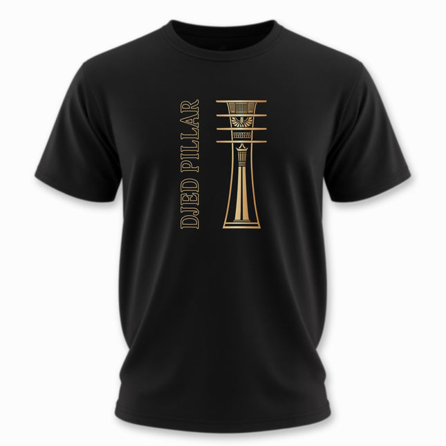 Djed Pillar Ancient Egyptian T-Shirt | Golden Egypt Tee | V6