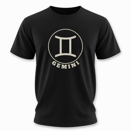 Gemini Zodiac Sign T-Shirt | Astrology Symbol Tee | V6