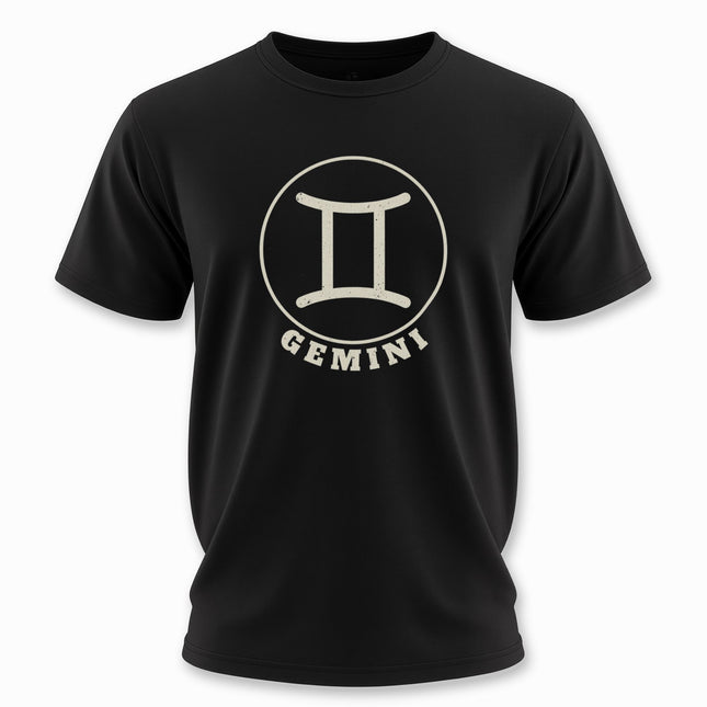 Gemini Zodiac Sign T-Shirt | Astrology Symbol Tee | V6