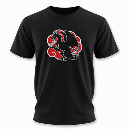 Chinese Dragon Red Cloud Pearl T-Shirt | Unisex Graphic Tee V2