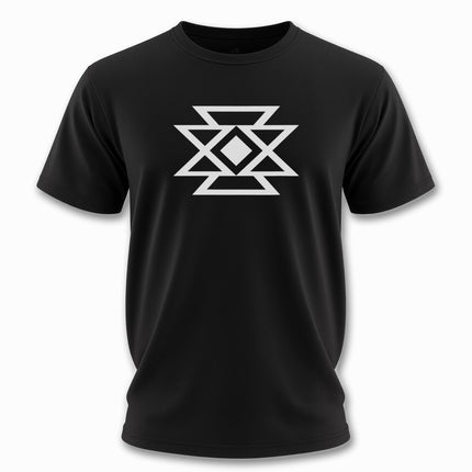 Butterfly Geometric Symbol T-Shirt | Native American Inspired Unisex Tee V1