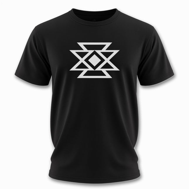 Butterfly Geometric Symbol T-Shirt | Native American Inspired Unisex Tee V1