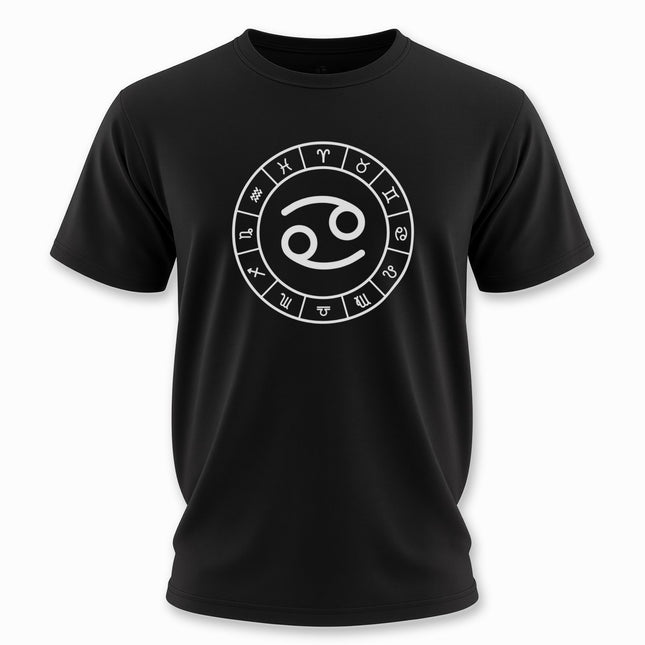 Cancer Sign Zodiac Wheel Astrology Symbol T-Shirt | V2