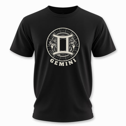 Gemini Zodiac Sign T-Shirt | Astrology Symbol Tee | V9