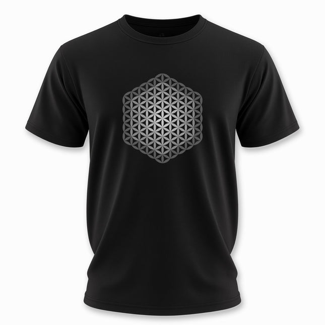 Flower of Life Sacred Geometry Spiritual T-Shirt | Unisex Graphic Pattern Tee V1