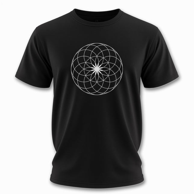 Lotus Of Life Sacred Geometry T-Shirt | Geometric Design Unisex Tee V1