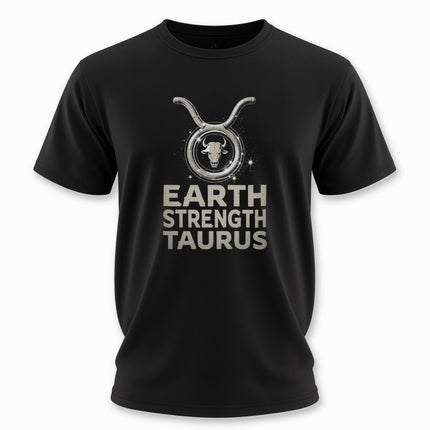 Taurus Zodiac Sign T-Shirt | Earth Strength Tee | V10