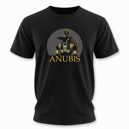 Anubis Egyptian God T-Shirt | Graphic and Text Ancient Egypt Mythology Tee V9