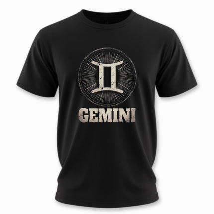 Gemini Zodiac T-Shirt | Astrology Sign Graphic and Text Tee | V1