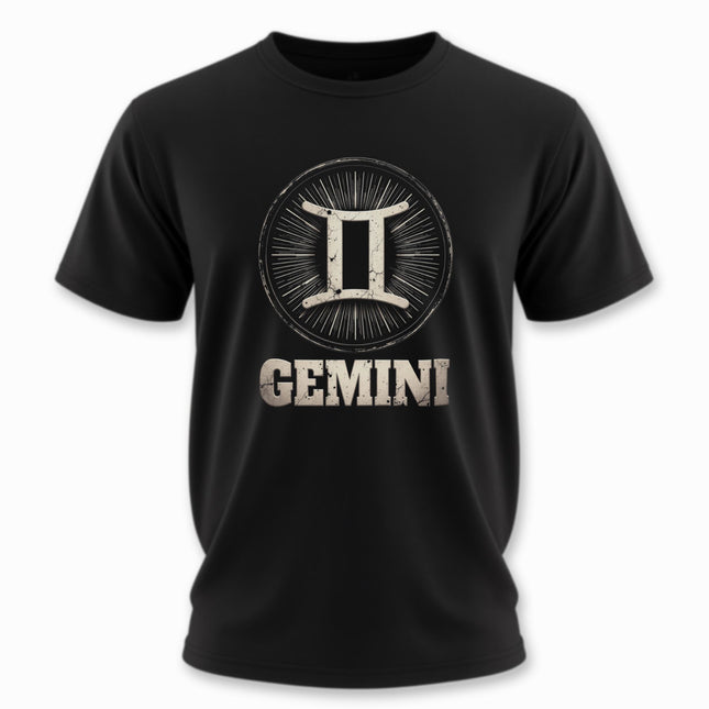 Gemini Zodiac T-Shirt | Astrology Sign Graphic and Text Tee | V1