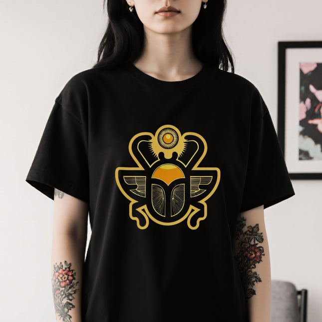 Khepri Scarab Egyptian Sun T-Shirt | Ancient Egypt God Tee | V7