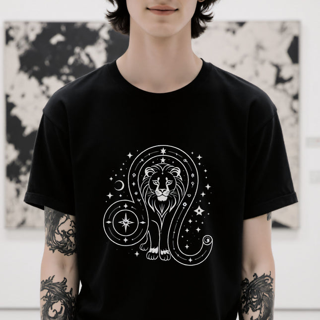 Leo Zodiac T-Shirt | Astrology Lion Tee | V2