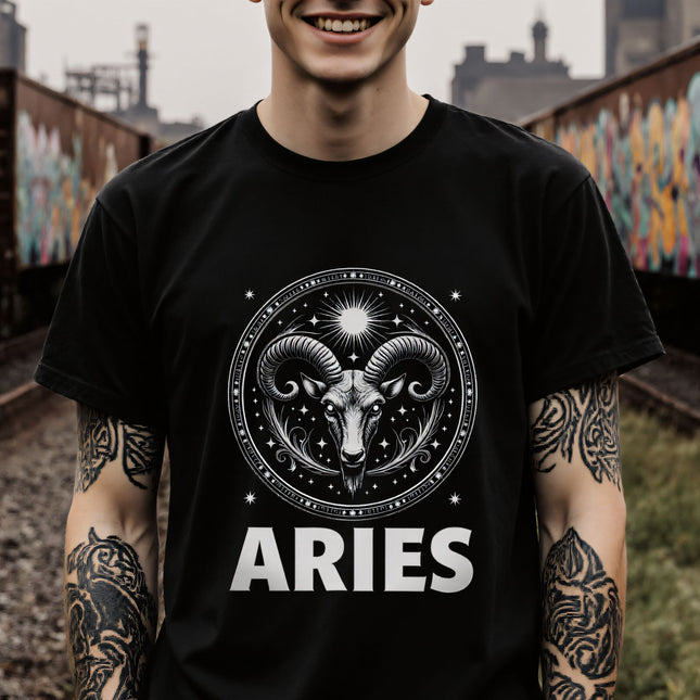 Aries Zodiac T-Shirt | Astrology Ram Tee | V19