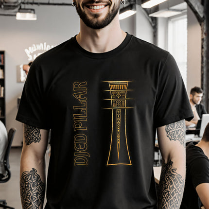 Egyptian Djed Pillar T-Shirt | Ancient Egypt Symbolic Tee | V3
