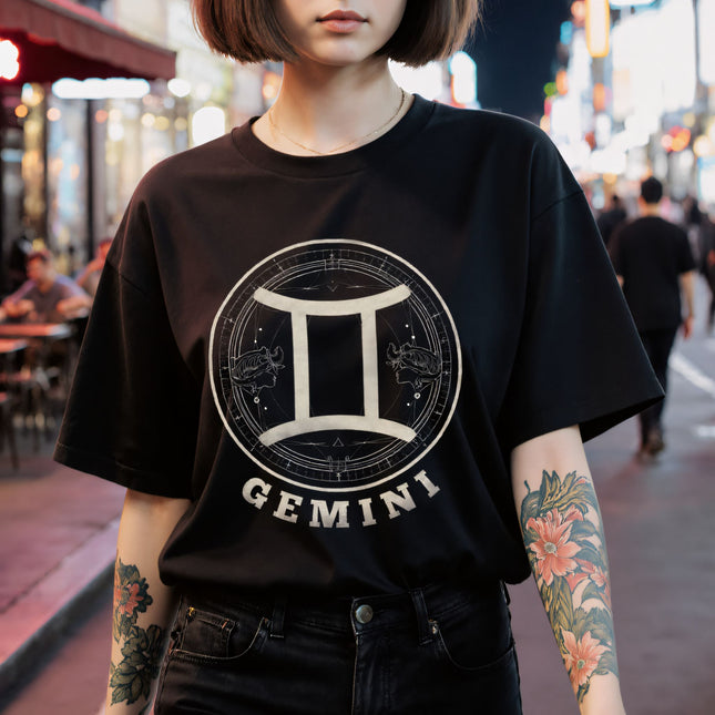 Gemini Zodiac Sign T-Shirt | Astrology Tee | V8