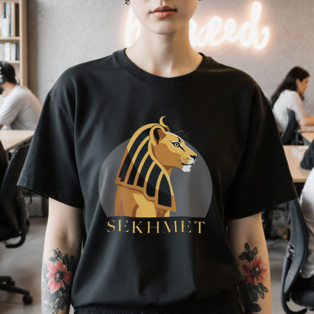 Sekhmet T-Shirt | Ancient Egyptian Lion Goddess Tee | V2