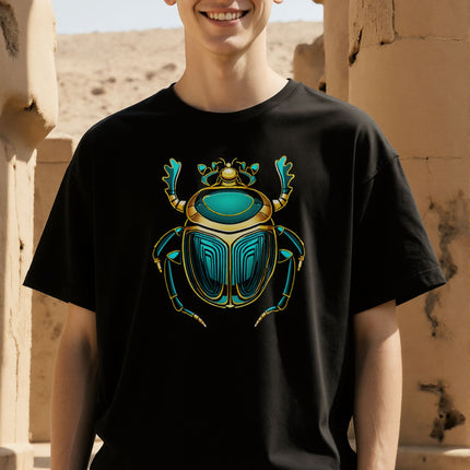 Egyptian Scarab Beetle T-Shirt | Ancient Egypt Tee | V6