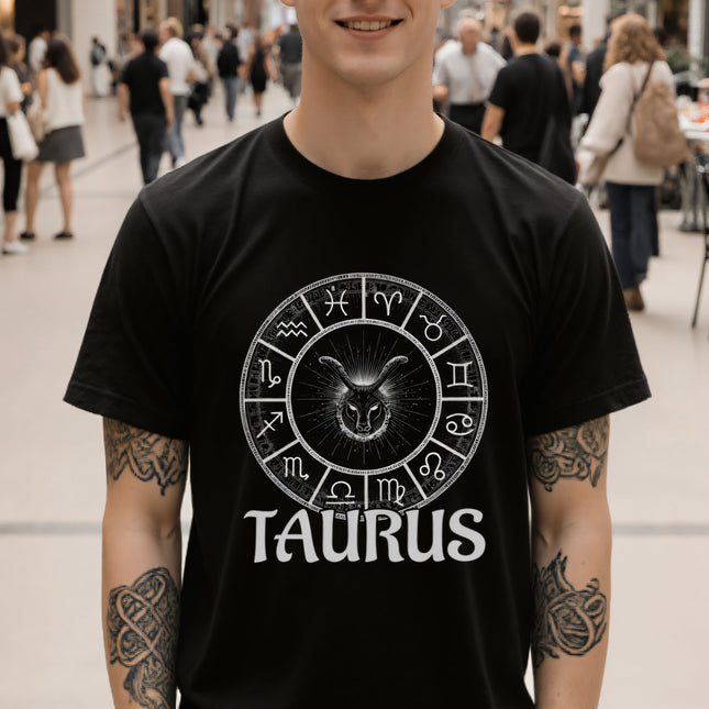 Taurus Zodiac T-Shirt | Astrology Tee | Symbolic Design | V5