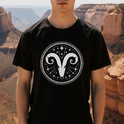 Aries Ram Zodiac T-Shirt | Astrology Sign Tee | V18