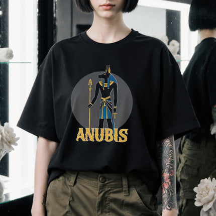 Anubis Egyptian God T-Shirt | Ancient Egypt Graphic and Text Tee | V12