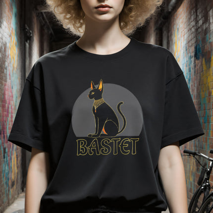 Egyptian Bastet Cat T-Shirt | Ancient Egypt Goddess Tee | V8