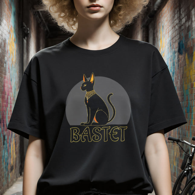Egyptian Bastet Cat T-Shirt | Ancient Egypt Goddess Tee | V8