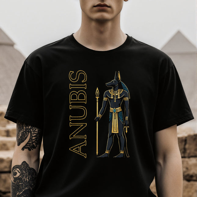 Anubis T-Shirt | Egyptian God Tee | Ancient Egypt Graphic and Text Shirt | V13