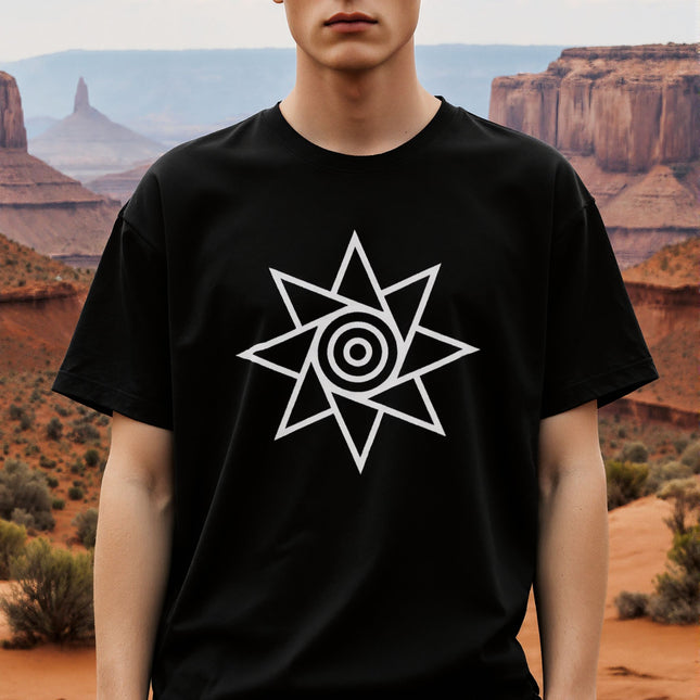 Octagram Sun Solar Symbol T-Shirt | Mystical Streetwear Unisex Tee | V4