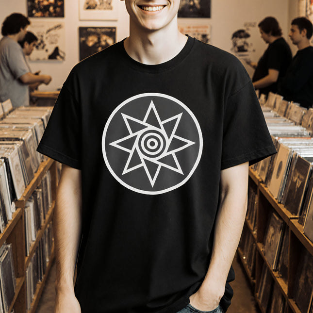 Octagram Spiral Sun T-Shirt | Symbolic Solar Design Tee | V3