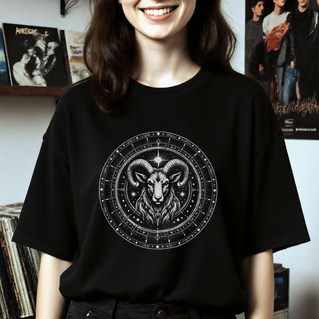 Aries Zodiac T-Shirt | Astrology Ram Tee | V12