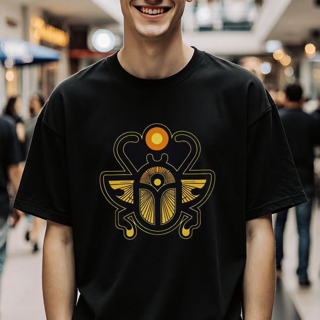 Egyptian Scarab Beetle T-Shirt | Khepri Ancient Egypt God Tee | V6