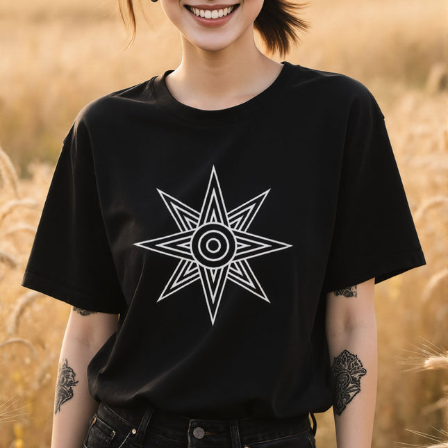 Star of Ishtar Mesopotamian Goddess T-Shirt | Symbolic Graphic Unisex Tee V3