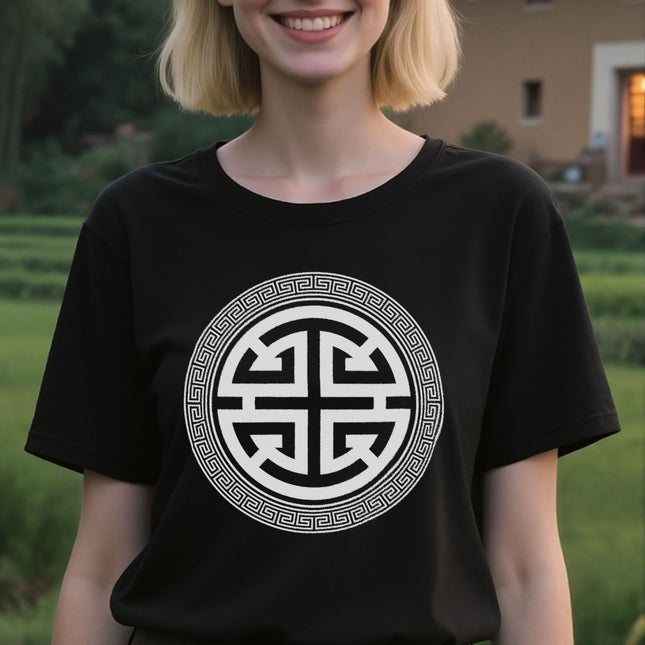 Chinese Lu Symbol T-Shirt | Prosperity Symbol Unisex Tee | V4