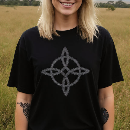 Witch's Knot Celtic Magic Symbol T-Shirt | V4