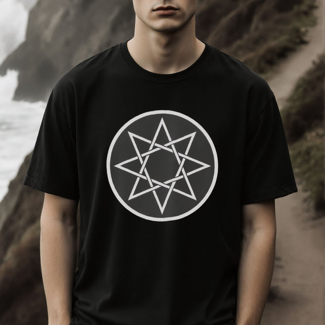 Octagram 8 Point Star Mystical T-Shirt | Unisex Sacred Geometry Tee V1