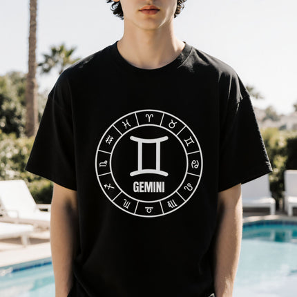 Gemini Zodiac T-Shirt | Astrology Star Sign Unisex Tee | V11