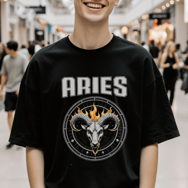 Aries Zodiac T-Shirt | Astrology Fire Sign Tee | V9