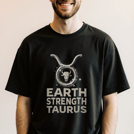Taurus Zodiac Sign T-Shirt | Earth Strength Tee | V10
