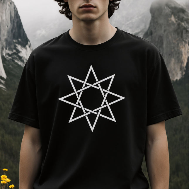 Octagram 8 Pointed Knotwork Star Mystical T-Shirt | Unisex Graphic Tee V2