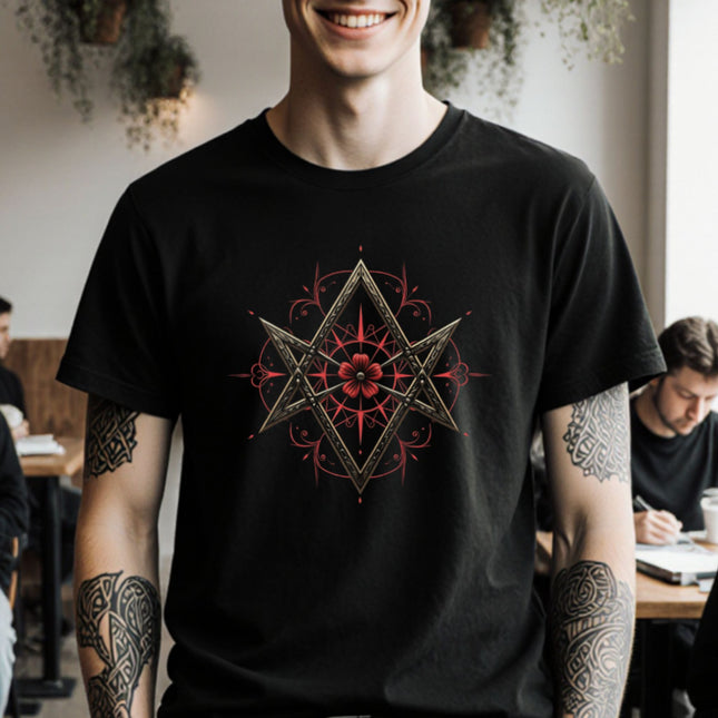 Thelema Hexagram Graphic T-Shirt | Magick Tee | V8