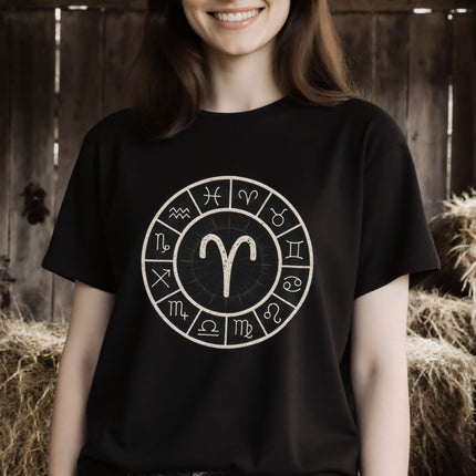 Aries Zodiac Sign T-Shirt | Astrology Horoscope Tee | V14