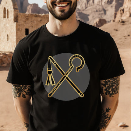 Egyptian Crook & Flail T-Shirt | Ancient Egypt Pharaoh Tee | V1